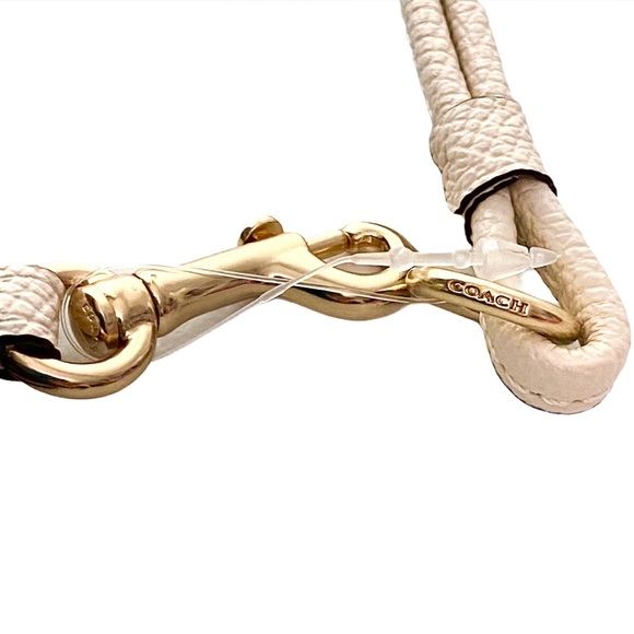 COACH Id Lanyard Chalk Crossgrain Leather - Picture 8 of 12